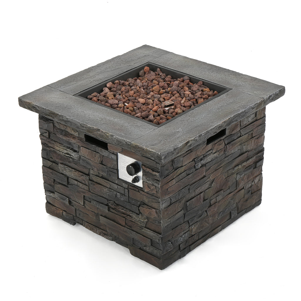 35" SQUARE MGO Outdoor Fire Pit - 40,000 BTU
