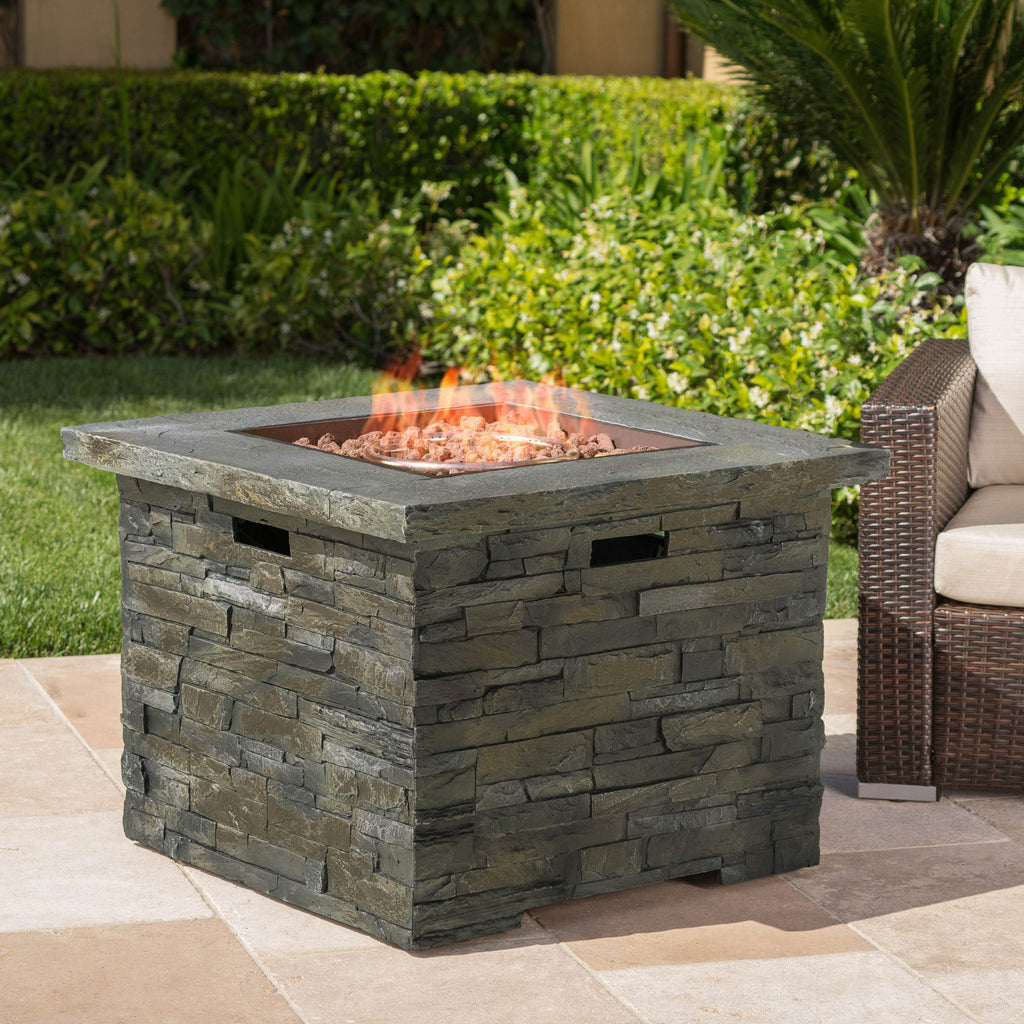 35" SQUARE MGO Outdoor Fire Pit - 40,000 BTU