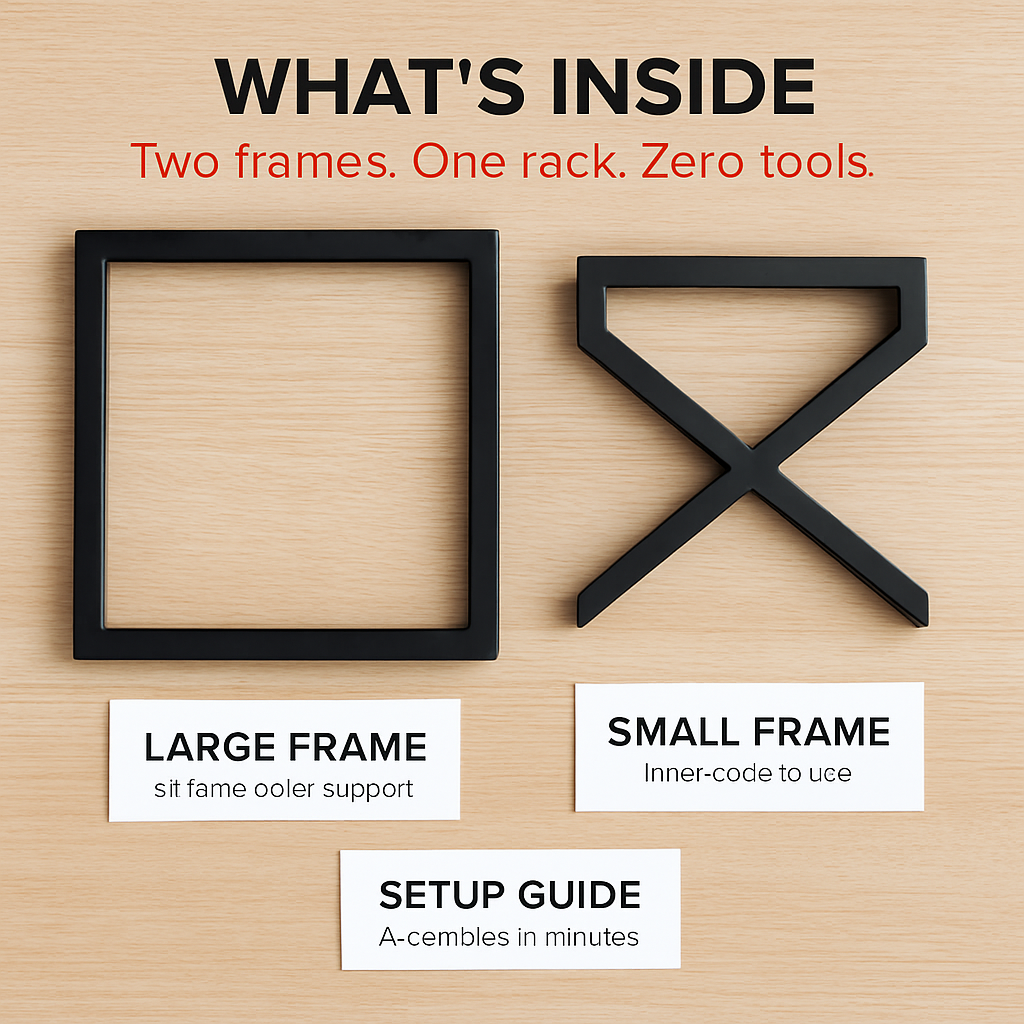 Firewood Log Rack - Steel X-Frame Storage Holder