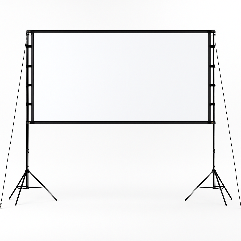 100inch Projector Screen with Stand 16:9 4K HD Rear Front Wrinkle-Free Portable And Foldable Movie Screen with Carry Bag For Indoor Outdoor Home Theat