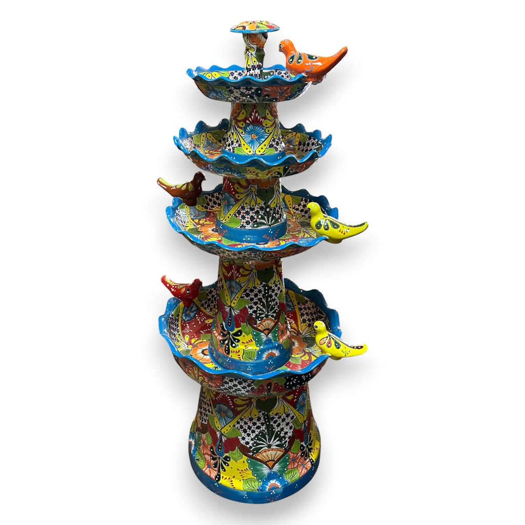 Grand Talavera Garden Fountain | Handmade Mexican Art