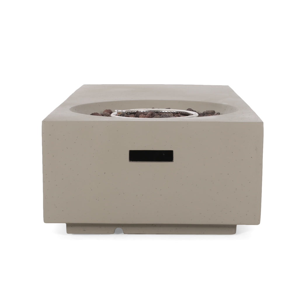RECTANGLE 14.75" MGO Outdoor Fire Pit - 50,000 BTU