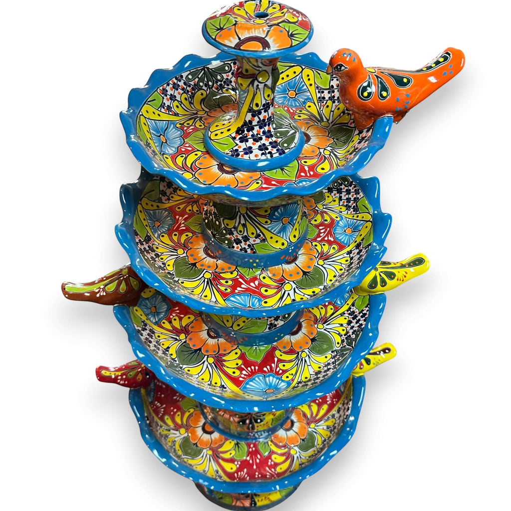Grand Talavera Garden Fountain | Handmade Mexican Art