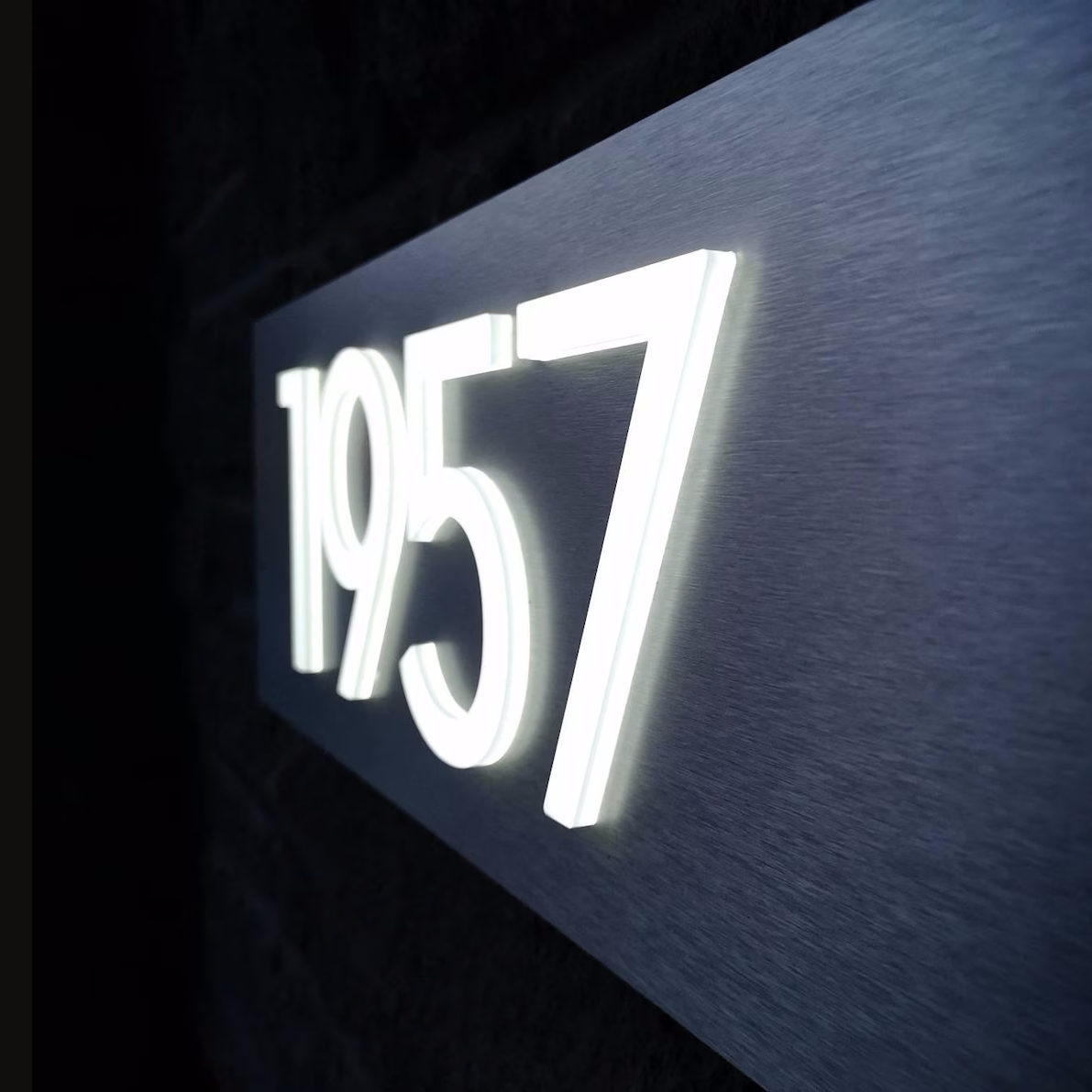 3D Acrylic Backlit House Numbers – Modern LED Address Numbers for Exterior