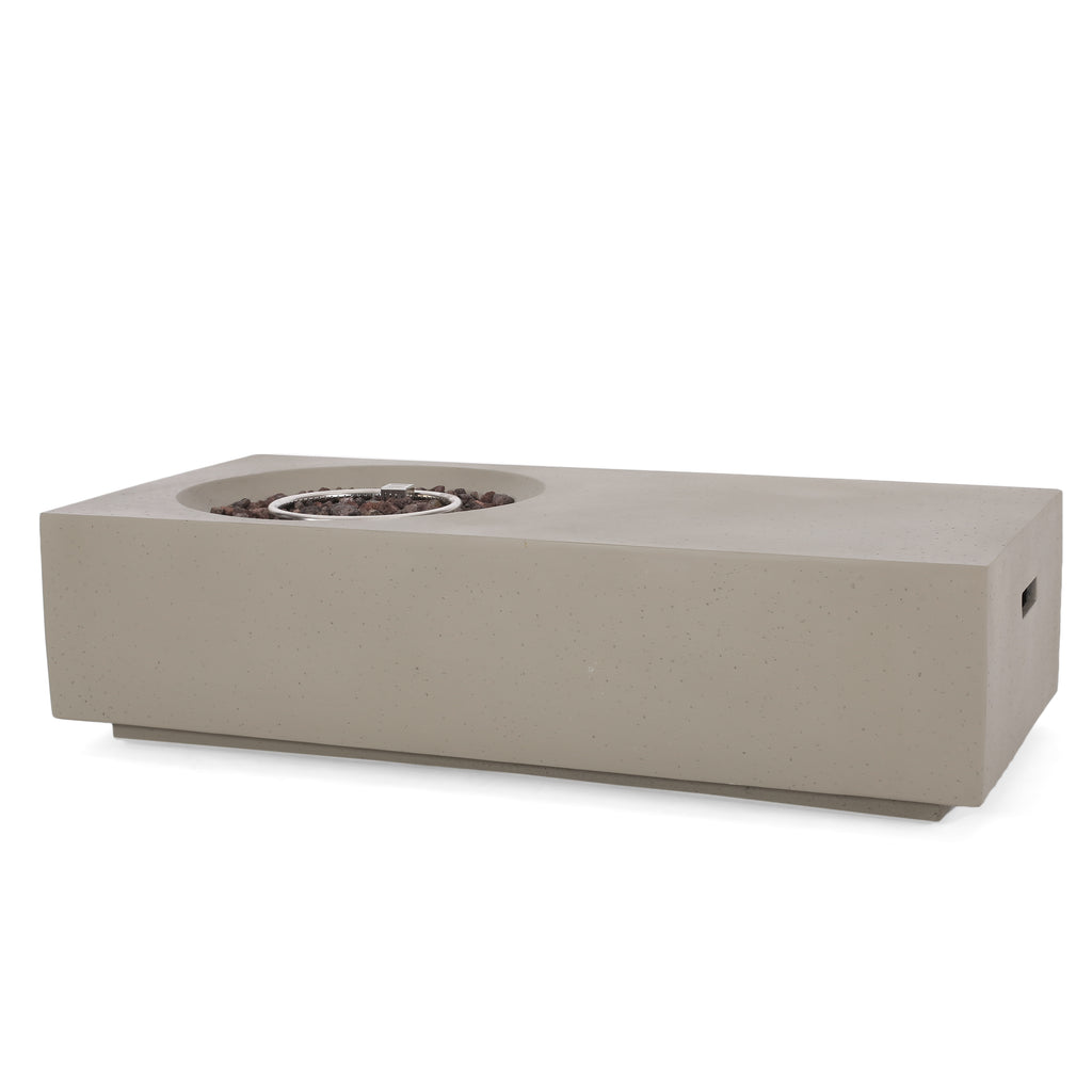 RECTANGLE 14.75" MGO Outdoor Fire Pit - 50,000 BTU