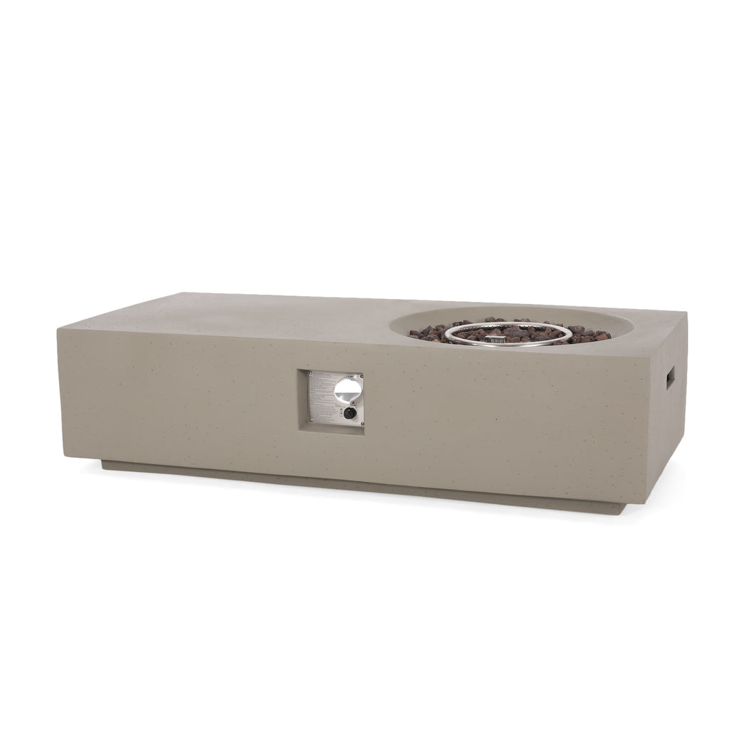 RECTANGLE 14.75" MGO Outdoor Fire Pit - 50,000 BTU